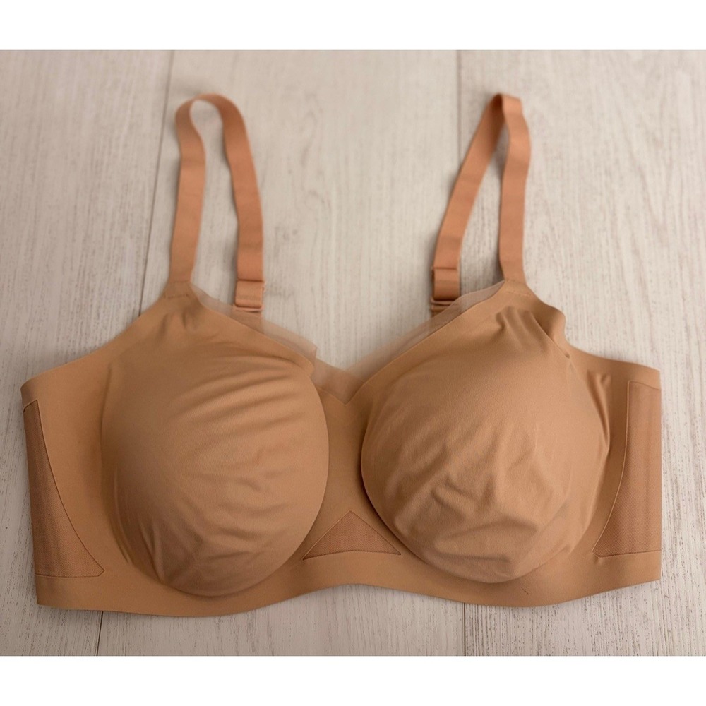 Honeylove Crossover Bra Wirefree Sz 42C/D 2X Nude